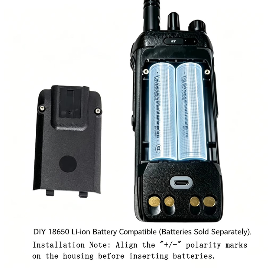 Motorola PMNN4808A Funkgerät-Akkugehäuse für R7 und R7A Walkie-Talkie in Schwarz und Transparent - Bild 2