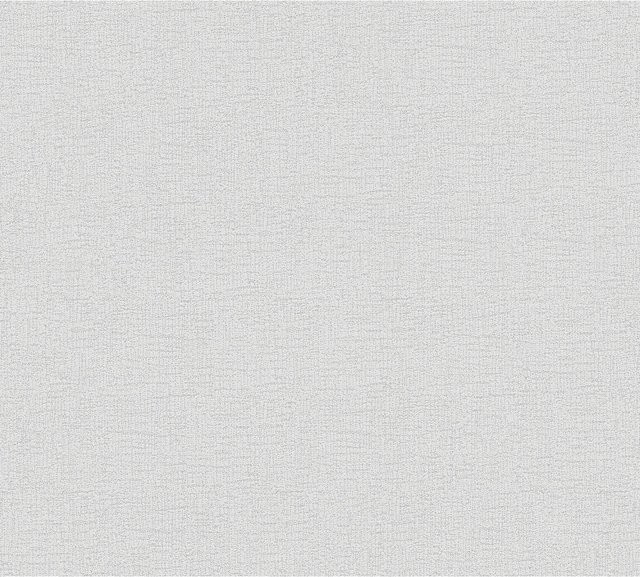 A.S. Création Vliestapete Attractive Uni Matt Leicht Strukturiert in Grau Weiß mit floralem Muster und FSC-Zertifizierung - Bild 1