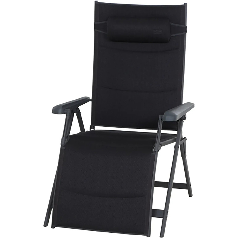 Siena Garden Camping Relaxliege Premium Anthrazit mit Aluminiumgestell und Textilene-Bezug B: 74,5 cm, T: 122,5 cm, H: 91 cm - Bild 2