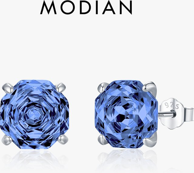 MODIAN Ohrstecker 925 Silber, Zirkonia, Damen - Bild 1