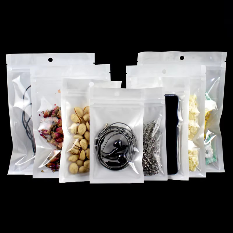 100 Stück YISU Druckverschlussbeutel aus weißer Perlglanzfolie für Schmuck und Kunststoffverpackungen - Bild 4