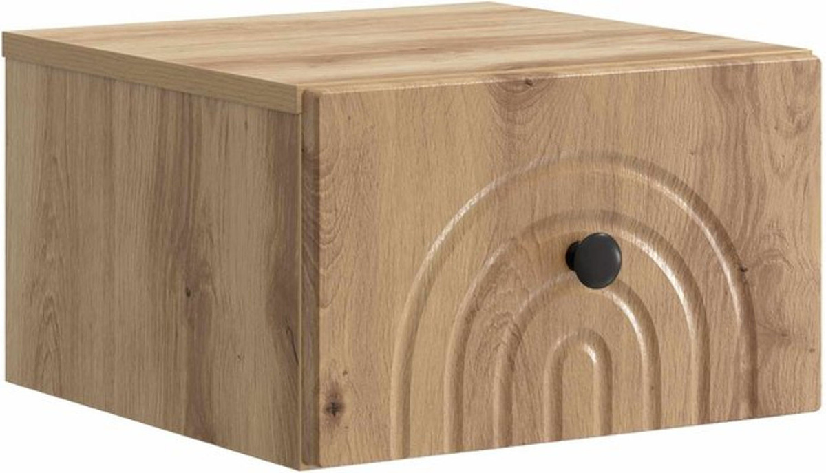 Wandmontierter Nachttisch vidaXL in Eiche Natur, Modernes Design, B/T/H: 34,5 x 33 x 20 cm - Bild 1