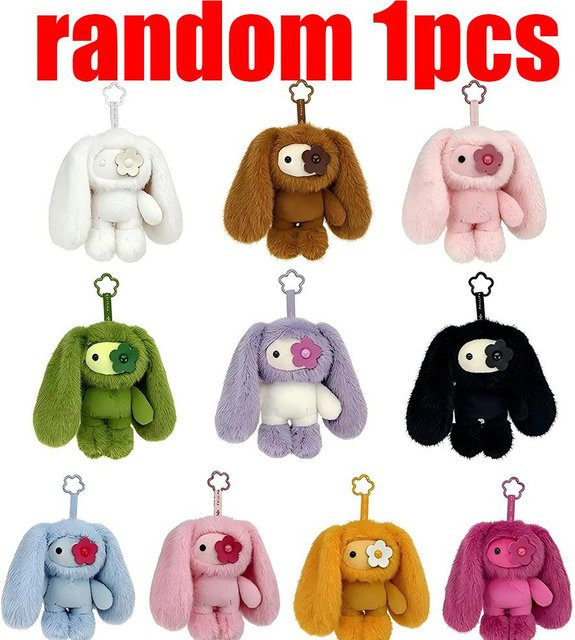 Kaninchen Plüsch Anhänger, Unisex - Bild 1
