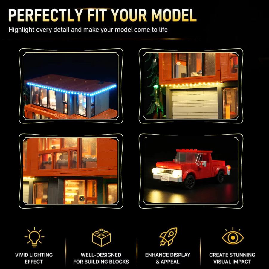 HPROSPER 5V LED-Licht für LEGO Twilight: The Cullen House 21354, dekorative Lichter mit Batteriekasten - Bild 3