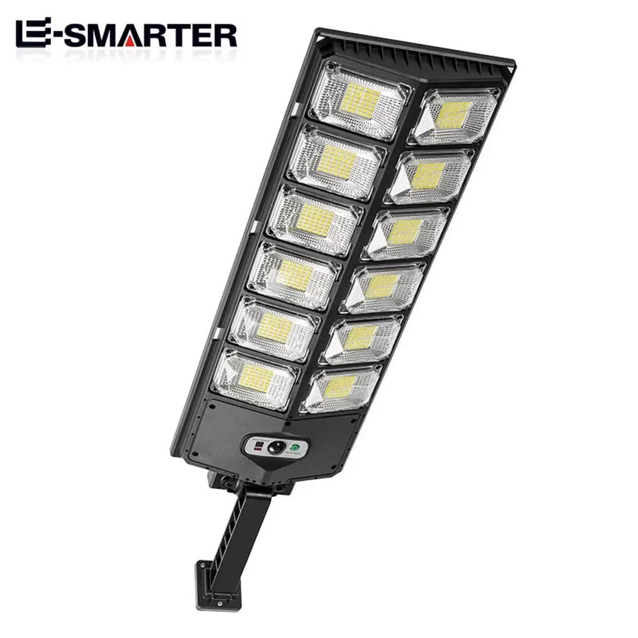 ESMARTER Solar-LED-Wandleuchte für Außenbereich in Schwarz mit Bewegungssensor und Fernbedienung, 8000 Lumen, wasserdichte Gartenleuchte im modernen Design - Bild 4