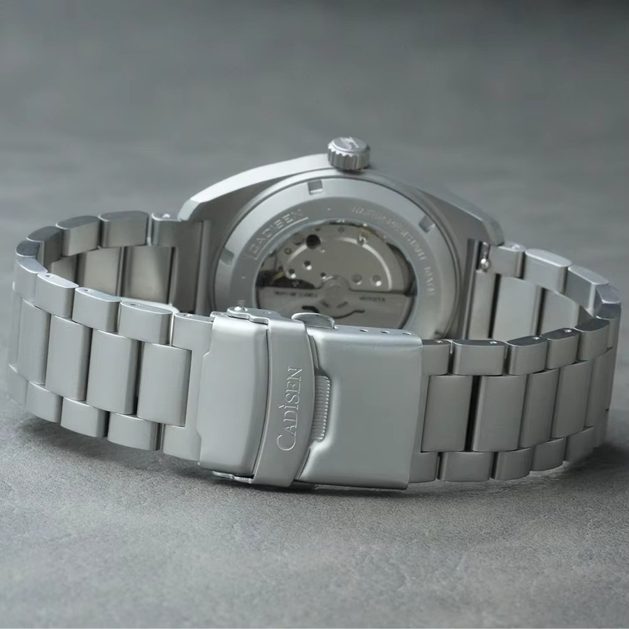 CADISEN Armbanduhr, Automatik, Titanstahl, Edelstahl, grau, Herren - Bild 3