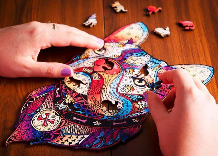 Matgames Hund Tierpuzzle aus Holz 213 Teile ab 12 Jahren - Bild 3