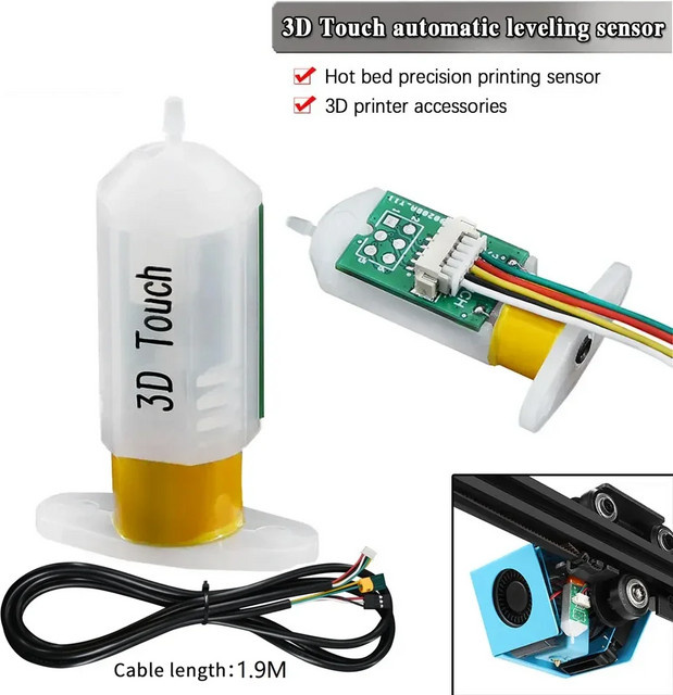 Twotrees BLTouch 3D Touch Sensor zur automatischen Bettnivellierung für FDM 3D-Drucker wie Anet A8, Tevo Reprap MK8 und Ender 3 Pro - Bild 1