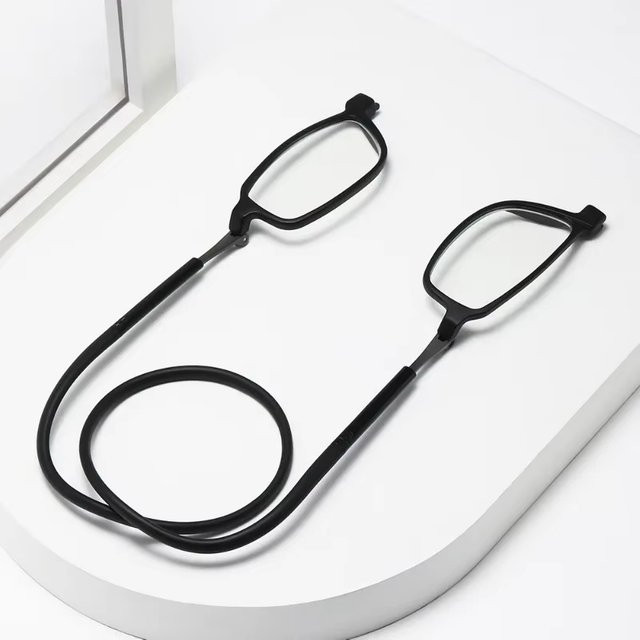Lesebrille, Unisex, Vollrand, rectangular, black, Krokodil, plastic - Bild 1