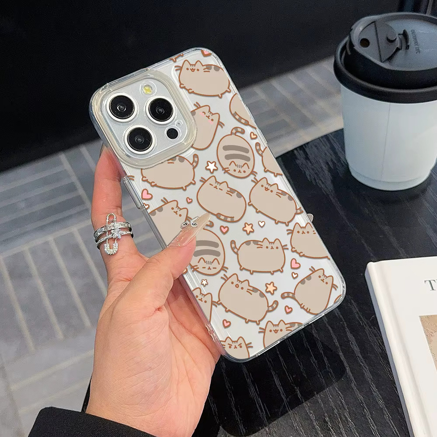 Pusheen Katzen Handyhülle mit Cartoon-Donuts für Samsung Galaxy A-Serie (4G/5G), Multicolour - Bild 2