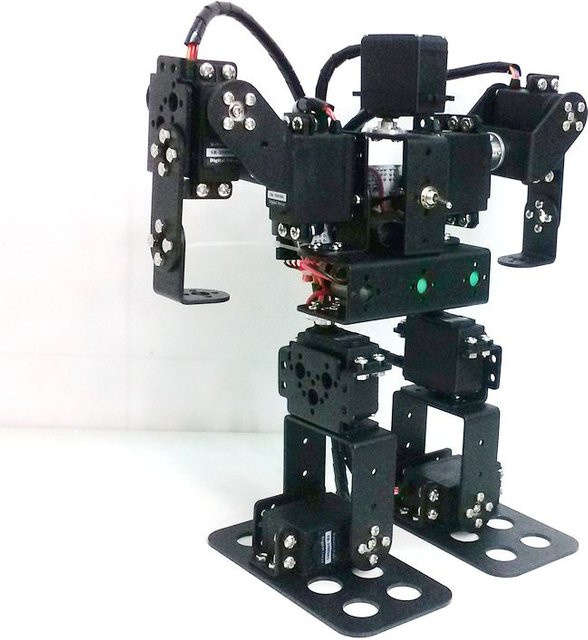 YoufangSmart Roboter, Humanoider Laufroboter, DIY-Bausatz, Kunststoff, Schwarz - Bild 1
