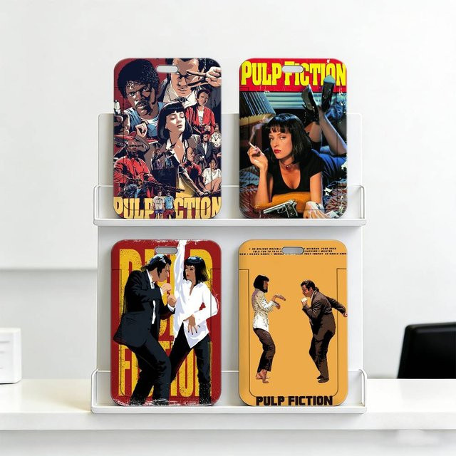 Pulp Fiction Komfortables Umhängeband mit transparentem Ausweishalter und Kartenhülle aus Kunststoff in Multicolour - Bild 1