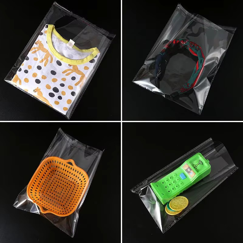 100 Stück transparente selbstklebende Plastiktüten aus Kunststoff zum Verschließen von Beuteln für Schmuck, Süßigkeiten oder Stifte - Bild 3