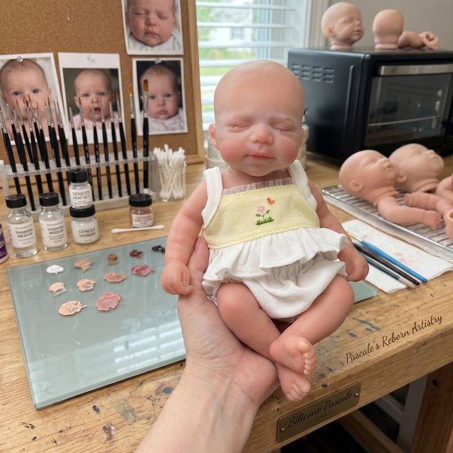 Aizwa Reborn Baby-Puppe, Silikon, Bunt / Mehrfarbig - Bild 1
