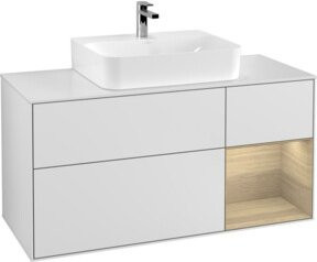 V&B Waschtischunterschrank Finion in Weiß lackiert, B/T/H: 120 x 50,1 x 60,3 cm - Bild 1