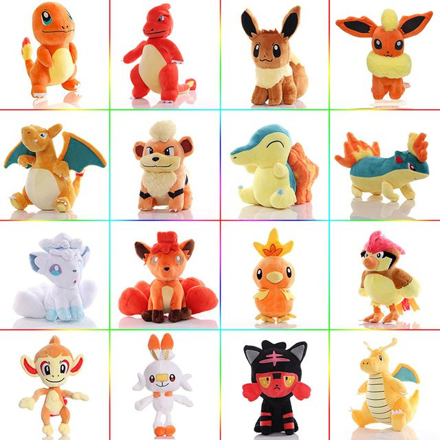 Aoger Pokémon Vulpix Chimchar Growlithe Charizard, Plüschtier, 20cm - Bild 1