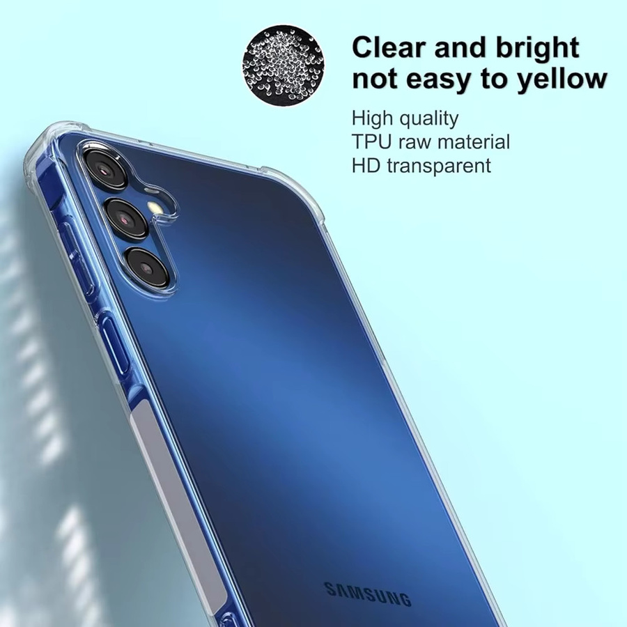 Stoßfeste transparente Silikonhülle aus weichem TPU für Samsung Galaxy S24 Ultra, S23, S22 Plus, S21 Ultra, S20 FE, A05, A15, A25, A35, A55 - Bild 4