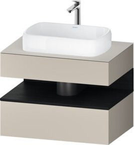 Duravit Waschtischunterschrank Qatego in Weiß, B/T/H: 80 x 55 x 60 cm - Bild 1