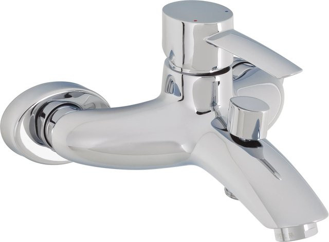 baliv Wannenarmatur WA-5120 Einhebelmischer mit Sprayfunktion, Wandmontage, Chrom - Bild 1
