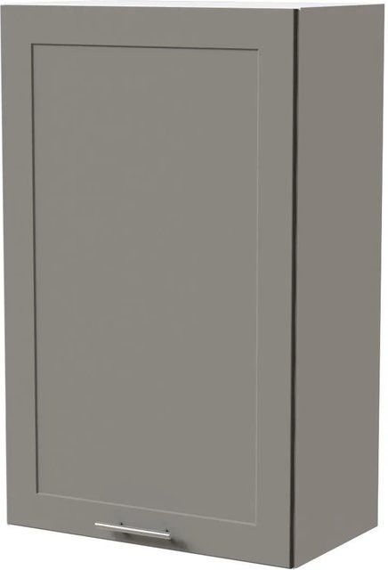 Feldmann-Wohnen Hängeschrank Oslo W4/60/1 in Weiß und Staubgrau Matt mit Soft-Close-Türen, B/T/H: 60 x 32,5 x 96 cm - Bild 1