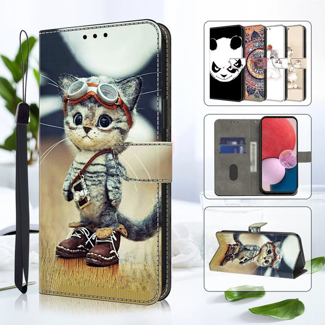3D Magnetische Flip Leder Brieftasche Schutzhülle für Samsung Galaxy S26 S25 S24 S23 S22 S21 S20 S10 S10e S9 S8 Plus Ultra FE in Multicolour - Bild 1