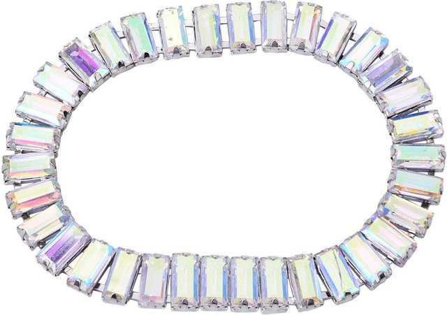 GoolRC Strasskette, Kristallglasbesatz, Weiß, Unisex, 90 cm - Bild 1