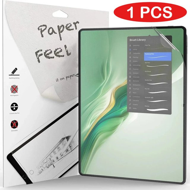 HD Displayschutzfolie mit Papiergefühl für Huawei MatePad Pro 12.2 Air 2025 und Magicpad 3 13,3 Zoll, transparent - Bild 1
