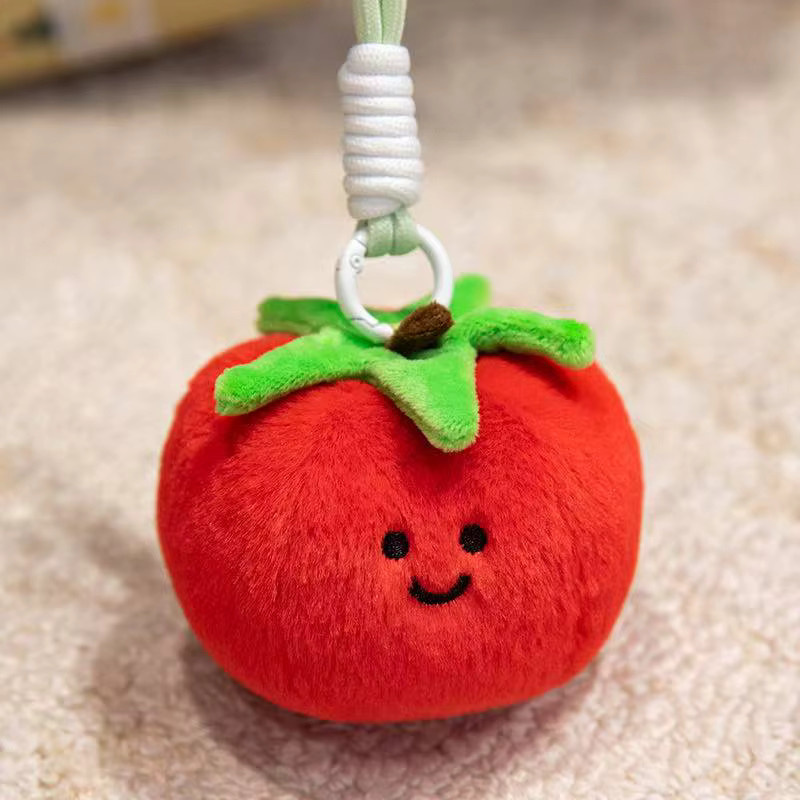 Beast Kingdom Gemüse- und Obst-Schlüsselanhänger Kawaii Plüschtiere, Tiere, Rot - Bild 1