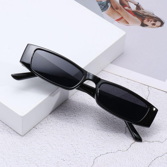Beihaig Sonnenbrille, Rechteckig, Kunststoff, Vollrand, Damen, Black - Bild 1