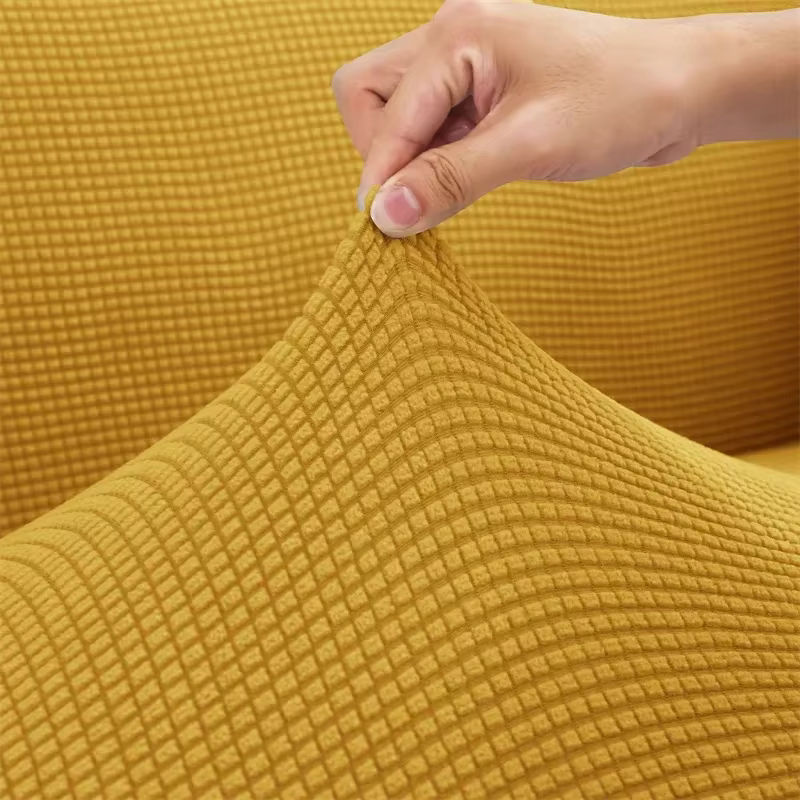 WANERQU Elastische Polar Fleece Stretch Sofabezüge Einfarbig für Einzelstühle und Lounge-Sofas - Bild 3