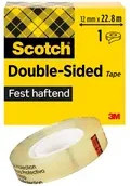 Scotch doppelseitiges Klebeband 665 transparent, Breite: 12 mm, Länge: 22,8 m - Bild 1