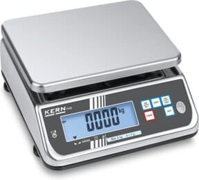 Kern FXN 6K-3M Digitale Küchenwaage IP-geschützt in Silber, B/T/H: 28,0 x 24,0 x 12,0 cm - Bild 1