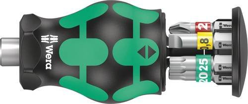 Wera Kraftform Kompakt Stubby Magazin 1 Bit-Set 7-teilig mit Kreuzschlitz Phillips und Schlitz - Bild 1