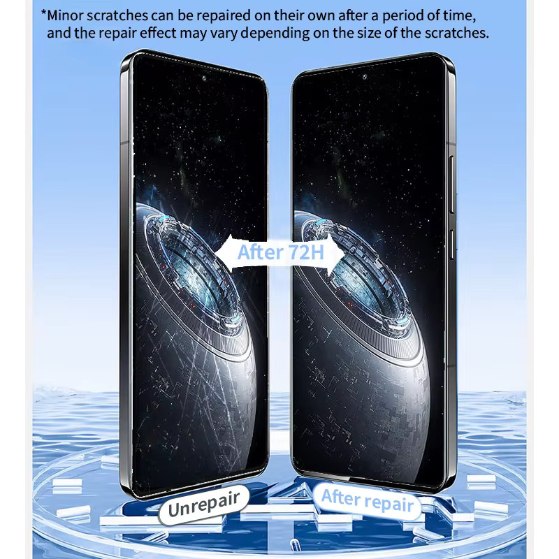 TPU HD Flexible Hydrogel Displayschutzfolie für Infinix GT 20 Pro, Hot 20s, 20i, 30i, 40i, 30, 40, 50 Pro, transparent - Bild 3