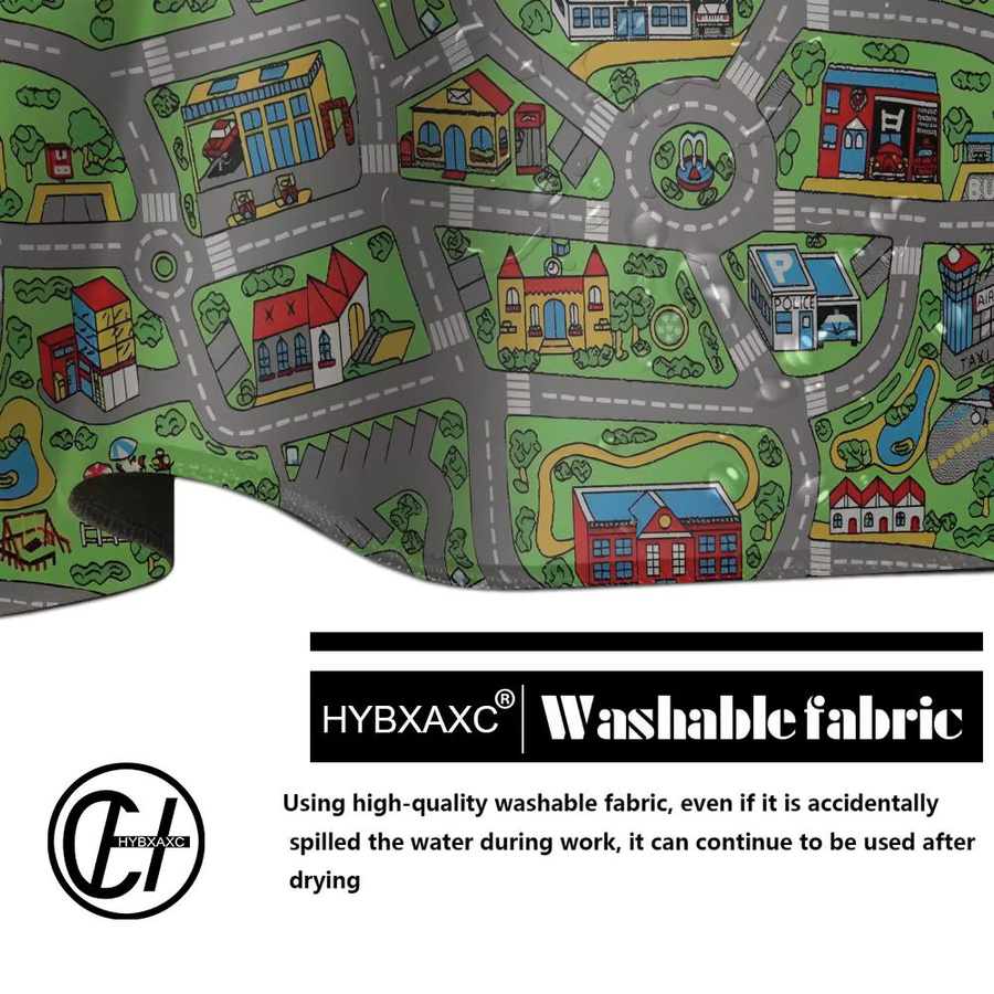 City Carpet Nostalgia Mousepad 90er 2000er Design, rutschfeste Schreibtischunterlage für Gaming und Büro, B/T: 90 x 40 cm, schwarz/mehrfarbig - Bild 5
