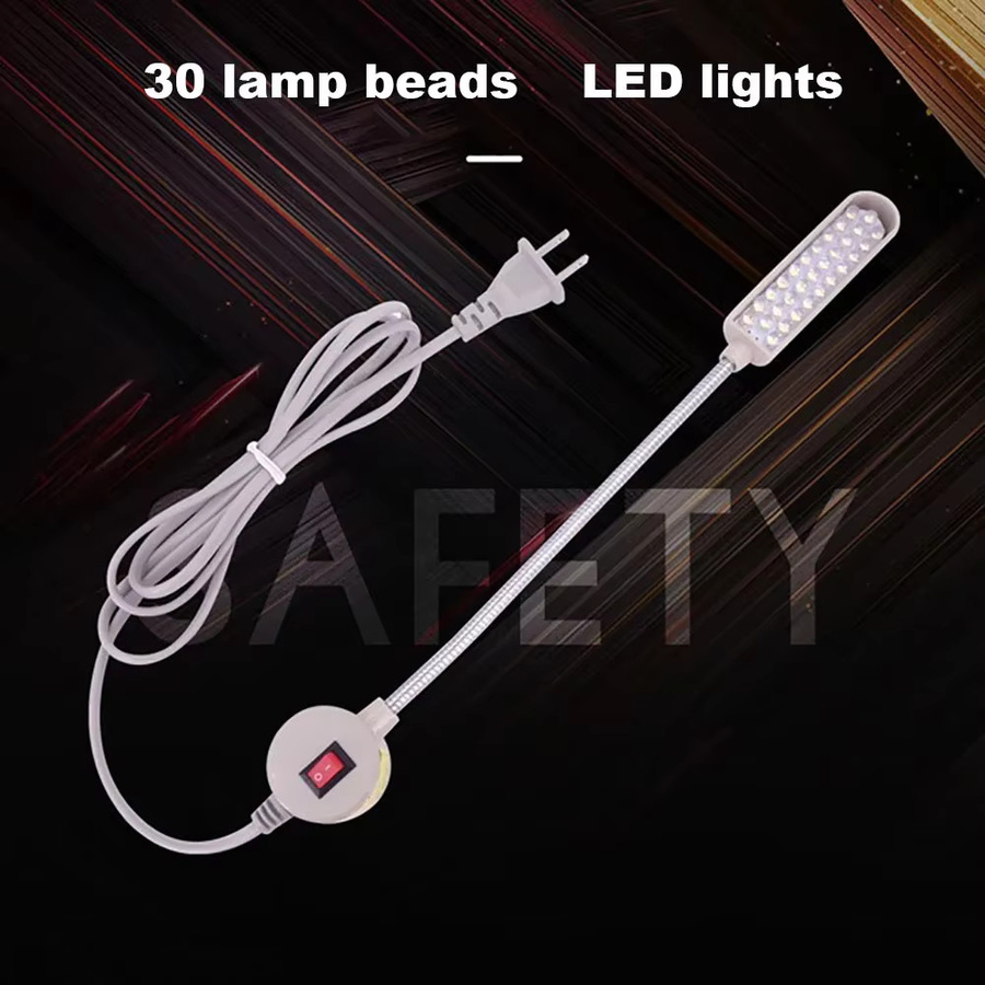 LED-Nähmaschinenbeleuchtung mit 30 Perlen in Weiß für helles Arbeitslicht mit Clip-Befestigung und Wippschalter - Bild 3