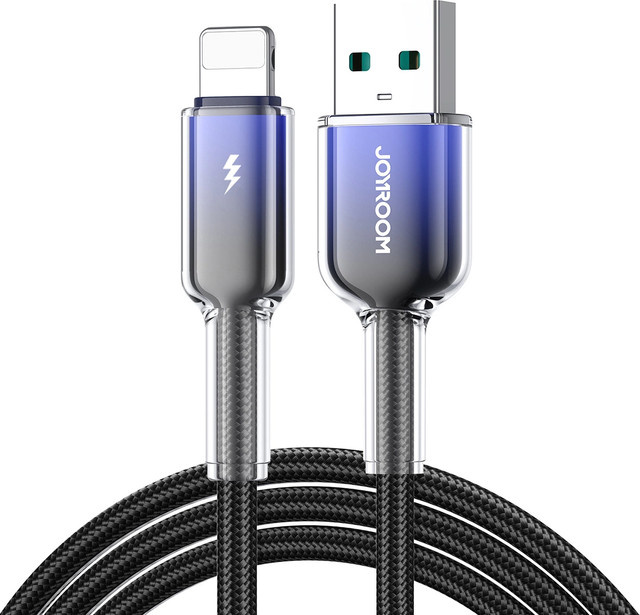 Joyroom Daten- und Ladekabel USB-A auf Lightning S-A42, 18W, Schwarz, 1,2m - Bild 1