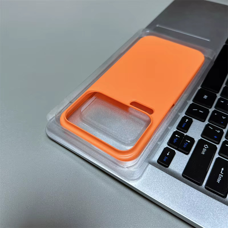 Ultradünne matte Hartschale für Xiaomi Mi 17 Pro Max 15 14 13 12S 11 Pro Ultra Civi 5 Pro 4 3 Stoßfeste rahmenlose Schutzhülle in Schwarz und Orange - Bild 1