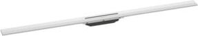 Hansgrohe RainDrain Flex Duschrinne als Fertigset, mattweiß, Breite: 120 cm - Bild 1