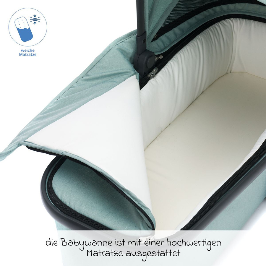 Fillikid Babywanne für Jogger Run in Salbei Melange - Bild 2