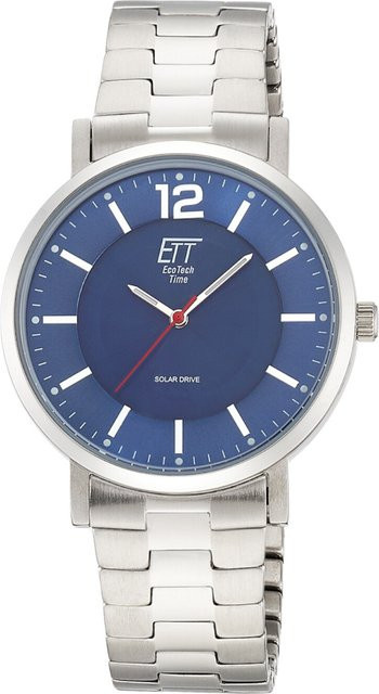 ETT Eco Tech Time Herrenuhr, Solar, Edelstahl, 40 mm, Blau, 5 ATM - Bild 1