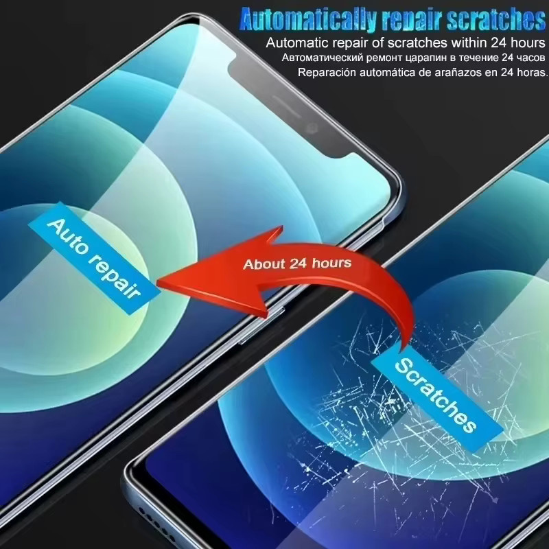 4er-Pack TAOYUNXI Hydrogel-Displayschutzfolien für iPhone, transparent - Bild 4