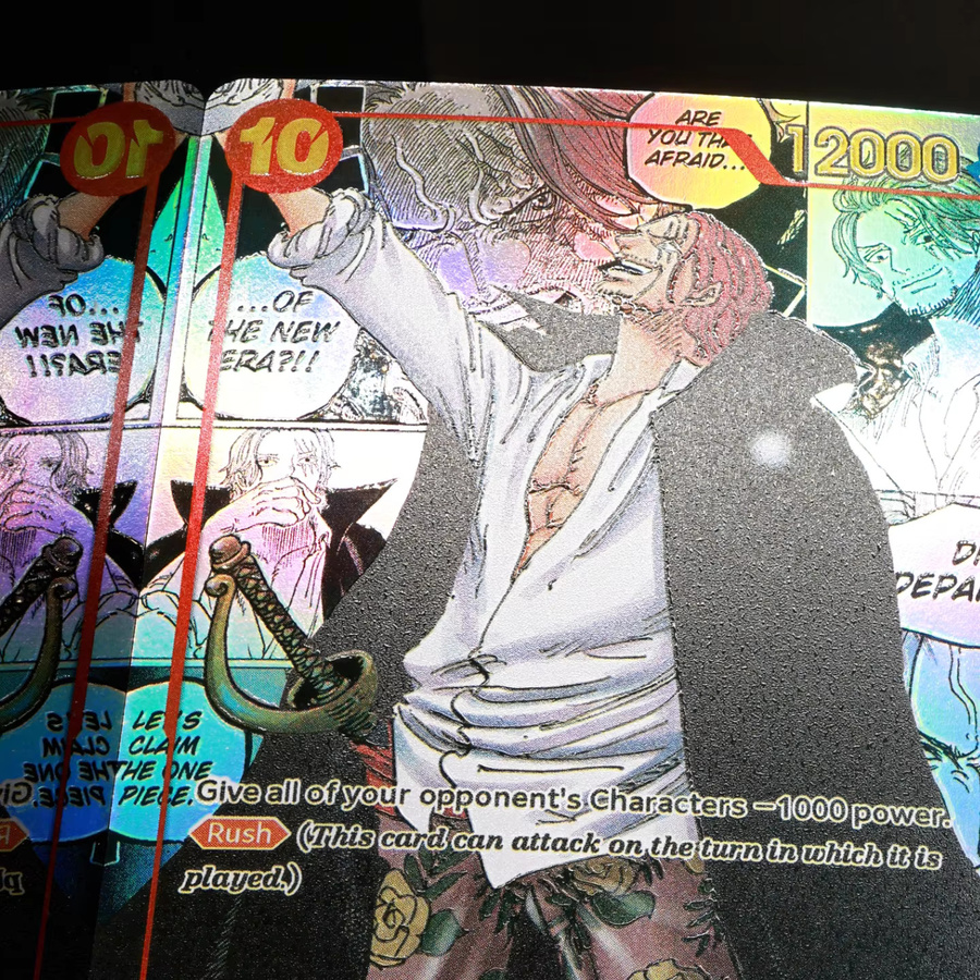 Bandai One Piece Shanks Manga-Karte, Rot, Englische Folienkarte - Bild 4