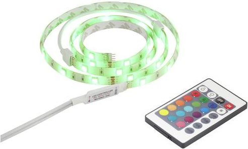 Sygonix SY-5225288 RGB LED-Streifen-Komplettset mit Fernbedienung und Stecker, Multicolour, Länge: 150 cm, 5V USB-Anschluss - Bild 1