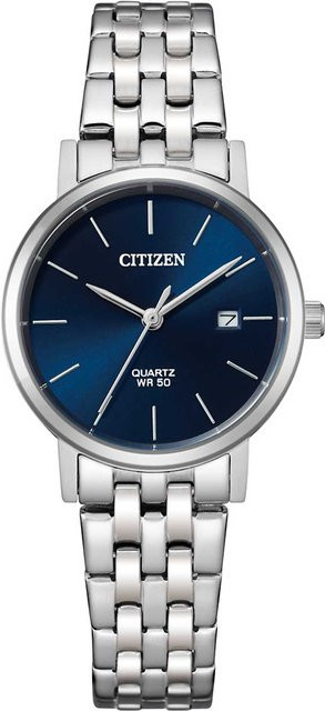 Citizen Armbanduhr, Quarz, Edelstahl, Blau, 26 mm, Damen - Bild 1