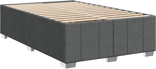 vidaXL Bettgestell mit Stoffbezug in Dunkelgrau, B/T/H: 120 x 200 cm - Bild 1