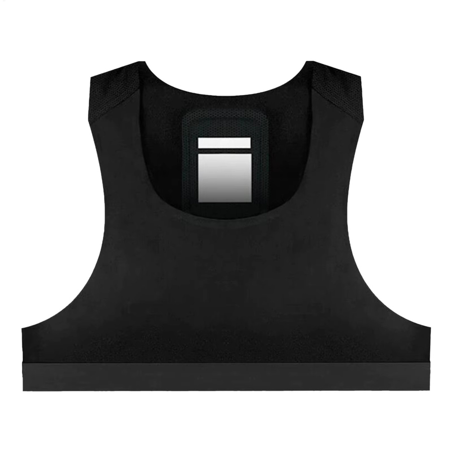 Atmungsaktive Fußball-Tracker-Weste als Trainings-Tanktop für Männer und Frauen in Schwarz - Bild 5