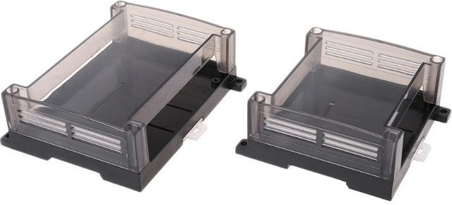 OOTDTY Transparentes Kunststoff-SPS-Industrieschaltkasten-Gehäuse für DIY-Projekte in Grau - Bild 1