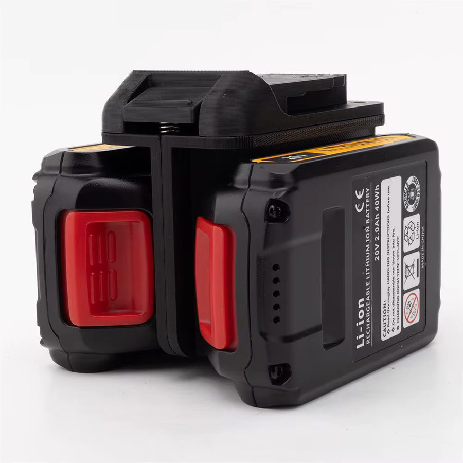 DeWalt 2-in-1 Elektroadapter-Konverter für 18V Li-Ion Dual-Akkus in Schwarz - Bild 2