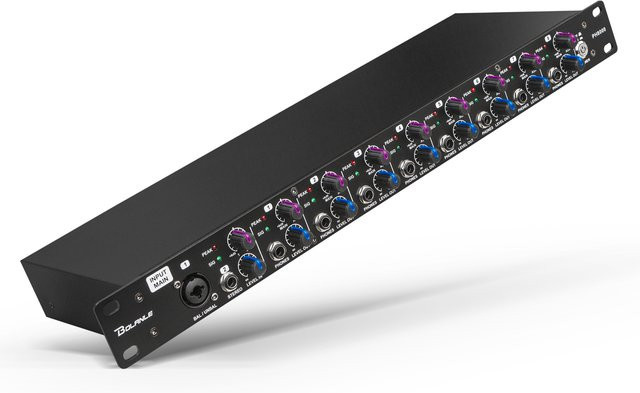 Bolanle PH8000 16-Kanal Rack-Hörverstärker-Splitter in Schwarz für Studio-Aufnahmen und Bühnenmonitoring - Bild 1